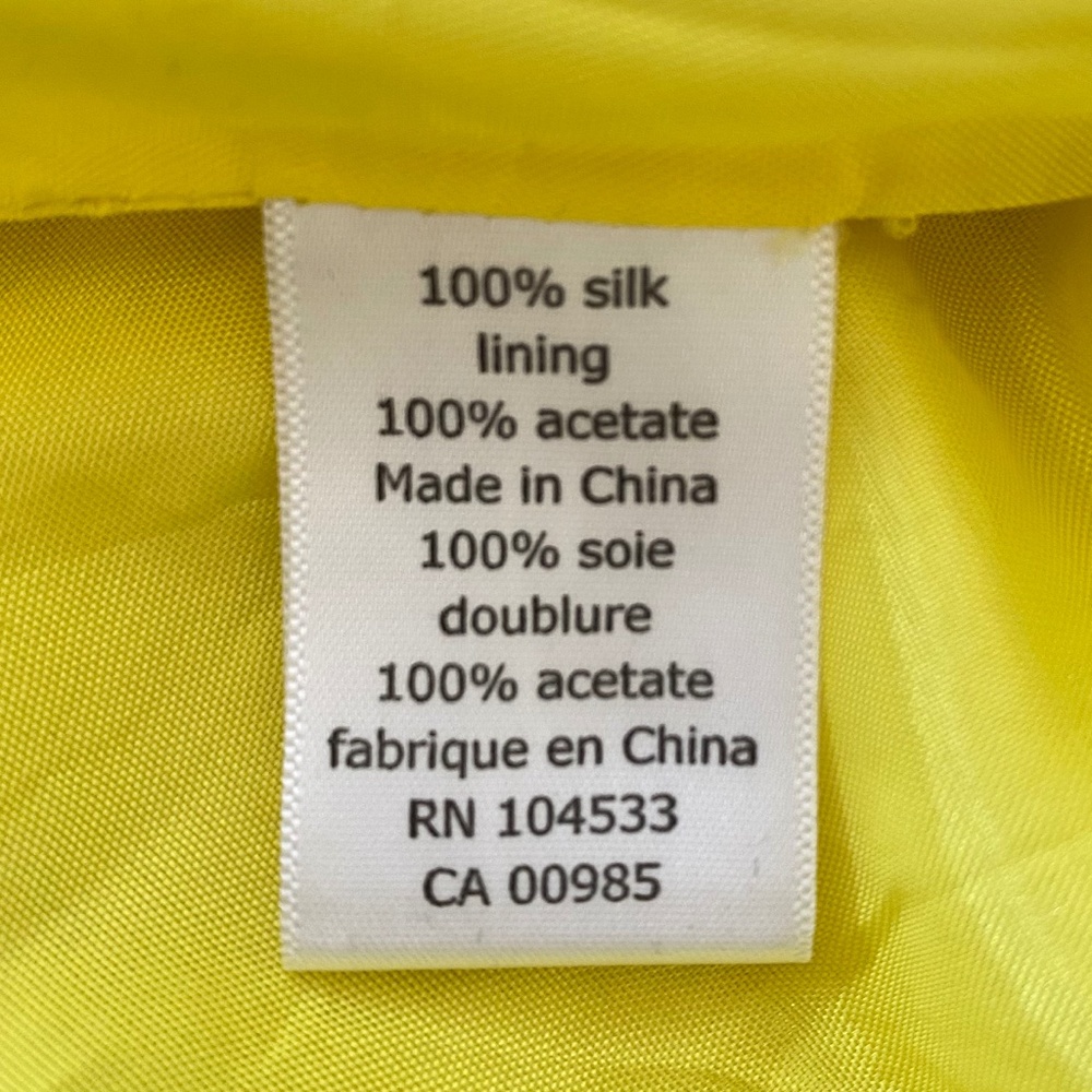 Nanette Lepore Yellow Silk Wind Swept Wrap Dress - Picture 12 of 15